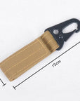 Tactical Molle Hanging Belt Carabiner Key Hook Webbing Buckle Strap Clip-Fashion brand stores-Green-Bargain Bait Box
