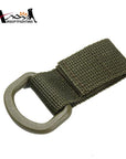 Tactical Nylon Molle Webbing Belt D-Ring Carabiner Buckle Outdoor Camping Hiking-Airsoftfighting-Olive Drab-Bargain Bait Box