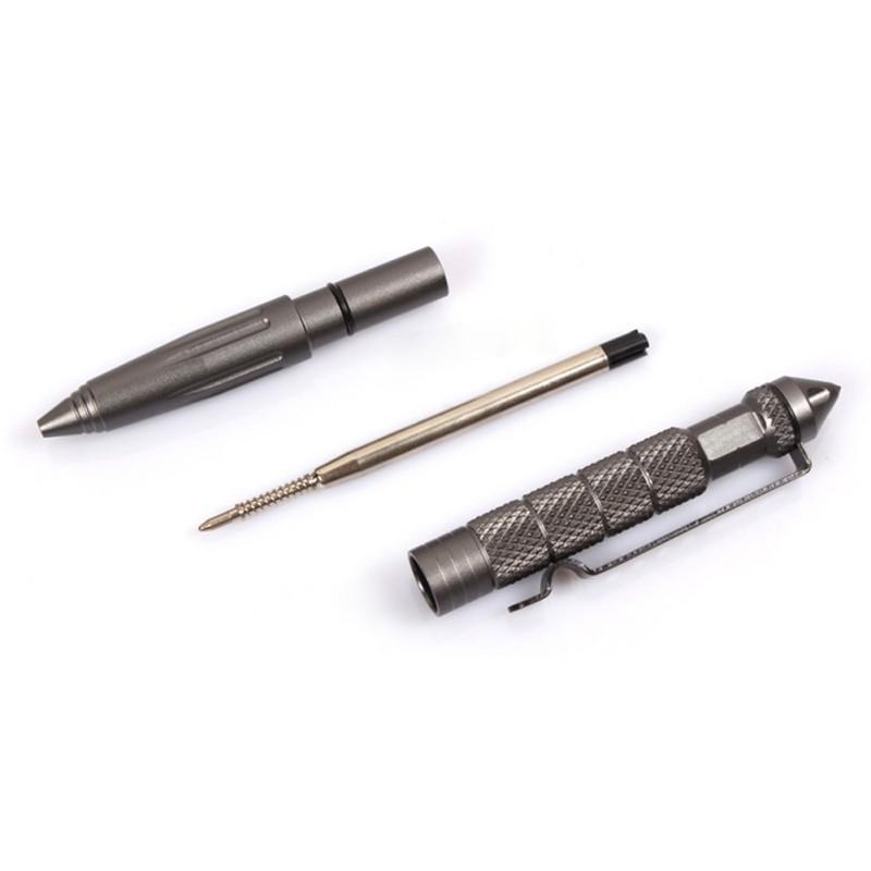 Tactical Pen Self - Defense Aviation Aluminum Anti-Skid Portable Tool For Travel-Explorer 2017 Store-gray color-Bargain Bait Box