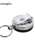 Tactical Retractable Key Chain Edc Outdoor Camping Steel Rope Burglar Keychain-Funanasun Store-Bargain Bait Box