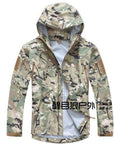 Tad Military Tactical Jacket Waterproof For Men Raptor Hard Sharkskin Jackets-Wenzhou SX Outdoor Products Co., LTD-multicam-S-Bargain Bait Box