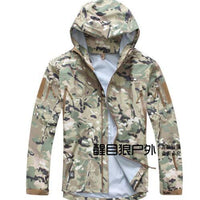 Tad Military Tactical Jacket Waterproof For Men Raptor Hard Sharkskin Jackets-Wenzhou SX Outdoor Products Co., LTD-multicam-S-Bargain Bait Box