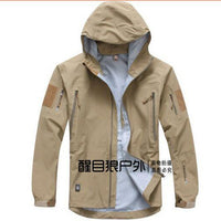 Tad Military Tactical Jacket Waterproof For Men Raptor Hard Sharkskin Jackets-Wenzhou SX Outdoor Products Co., LTD-SAND-S-Bargain Bait Box