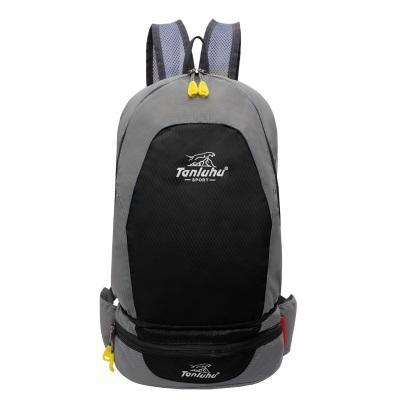 Tanluhu 637 Nylon Sports Bag Folding Backpack Outdoor Climbing Hiking Running-PINGER Store-Black-Bargain Bait Box