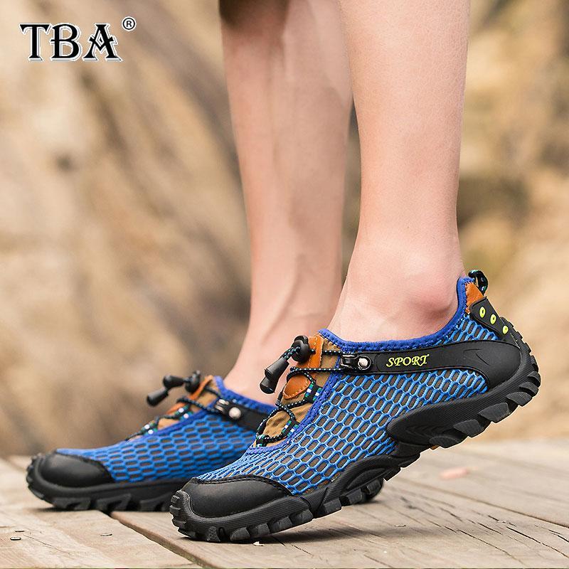 Tba Hiking Shoes Men Beach Mesh Breathable Trainer Water Sport Boat Wading-Shop3223005 Store-lanse-7-Bargain Bait Box