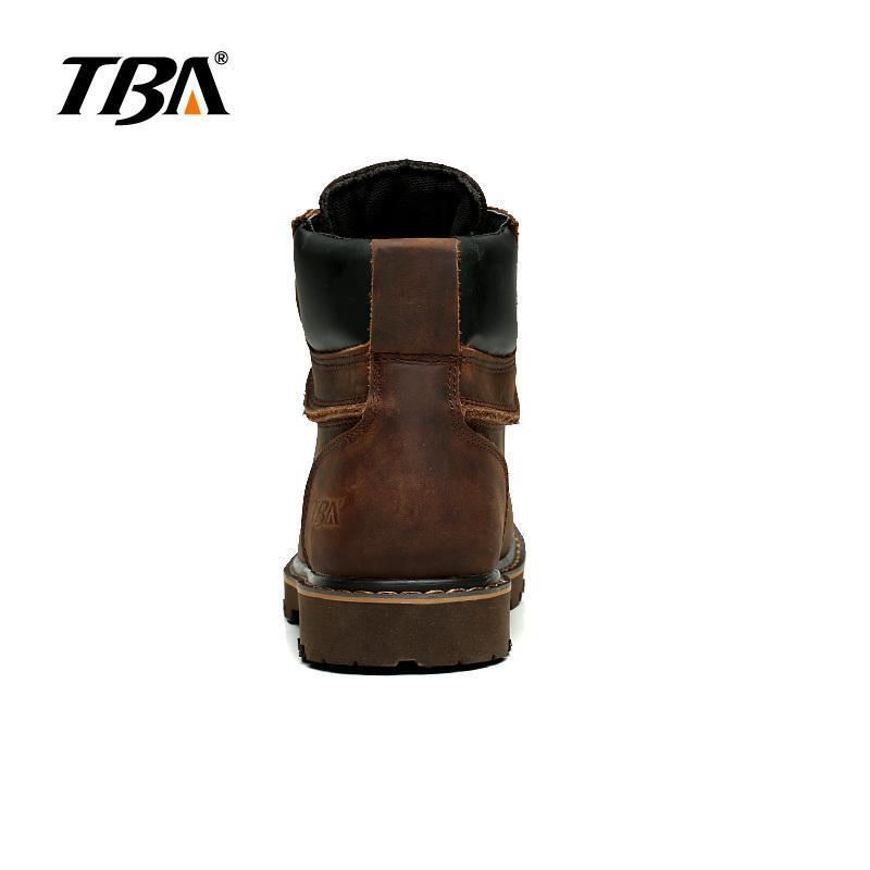 Tba Men'S Breathable Outdoor Shoes Martin Shoes High Bang Leather Shoes-TBA Official Store-TBA5703 brown-5-Bargain Bait Box