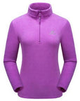 Tectop Brand Winter Polar Fleece Hiking Jackets Men Women Warm Windproof Coat-LoClimb Store-women purple-Asian Size S-Bargain Bait Box