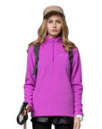 Tectop Men Women Winter Fleece Jacket Outdoor Sports Coats Hiking Camping Skiing-HappyRun Store-women purple-S-Bargain Bait Box