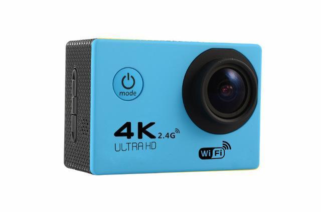 Tekcam F60R 4K Wifi Remote Action Camera 1080P Hd 16Mp Go Pro Style Helmet Cam-Action Cameras-SportsAction Cam&Accessory-blue-standard-Bargain Bait Box