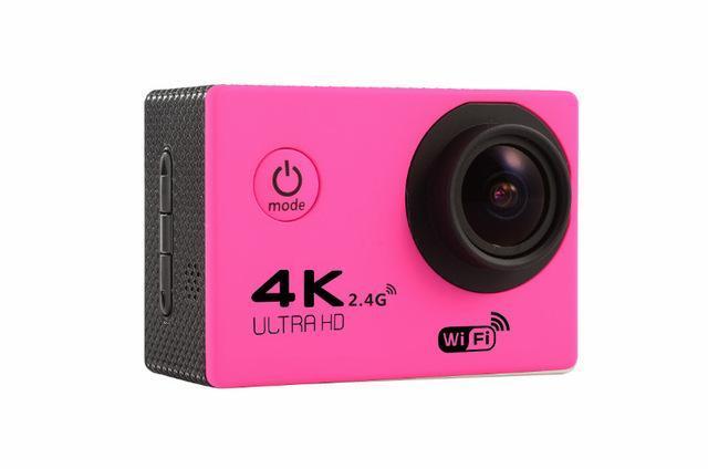 Tekcam F60R 4K Wifi Remote Action Camera 1080P Hd 16Mp Go Pro Style Helmet Cam-Action Cameras-SportsAction Cam&Accessory-pink-standard-Bargain Bait Box