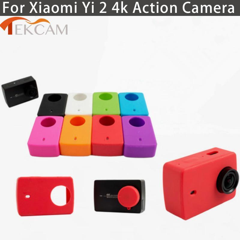 Tekcam For Xiaomi Yi 4K Plus Accessories Rubber Silicone Camera Case With Lens-Action Cameras-SportsAction Cam&amp;Accessory-Black-Bargain Bait Box