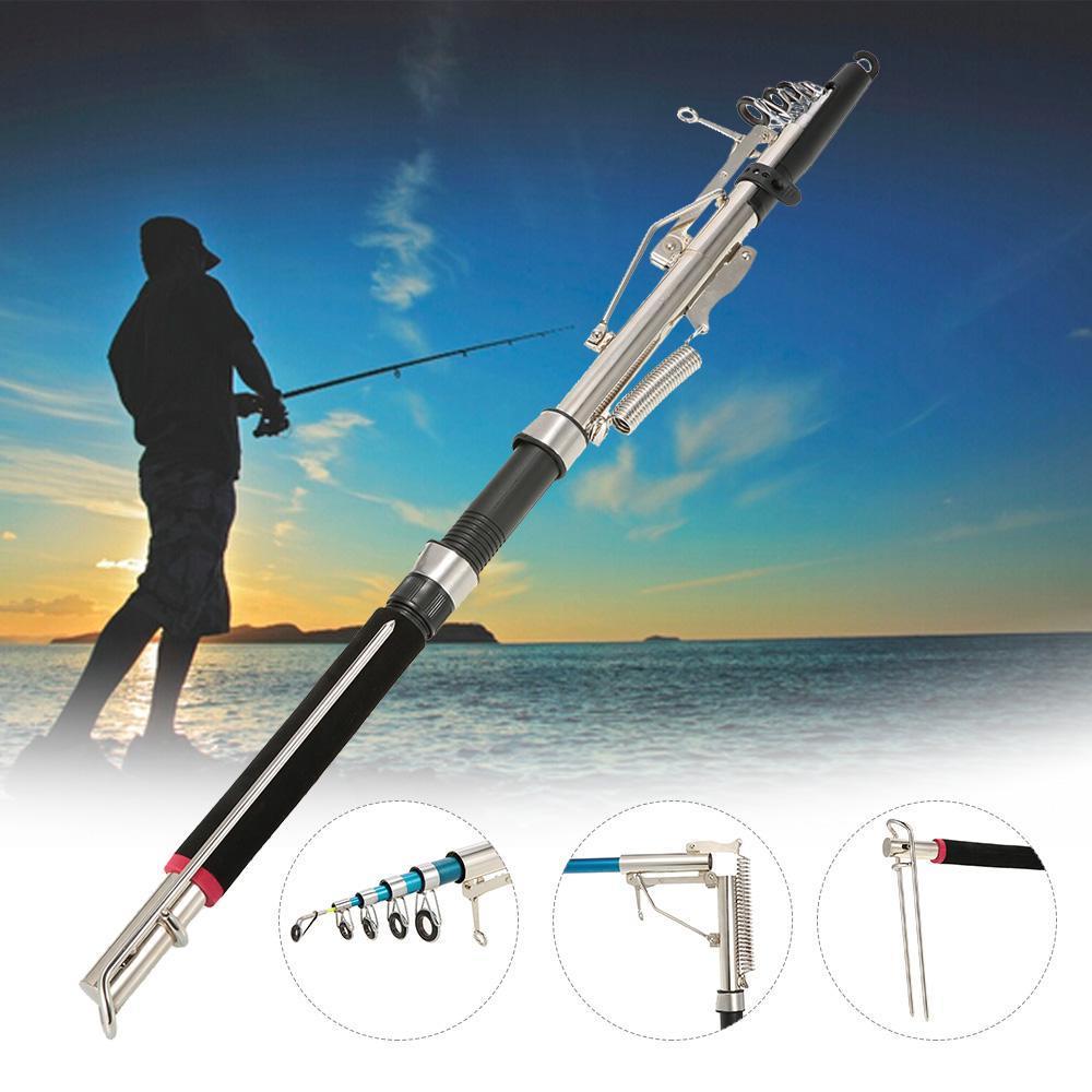 Telescopic Automatic Sensitive Spinning Fishing Rod 2.1 / 2.4 / 2.7 M Lake  River