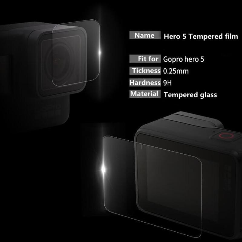 Tempered Film For Gopro Hero 5 6 Accessories Protector Tempered Screen For Go-Action Cameras-Cenine Camera Accessories Store-Bargain Bait Box