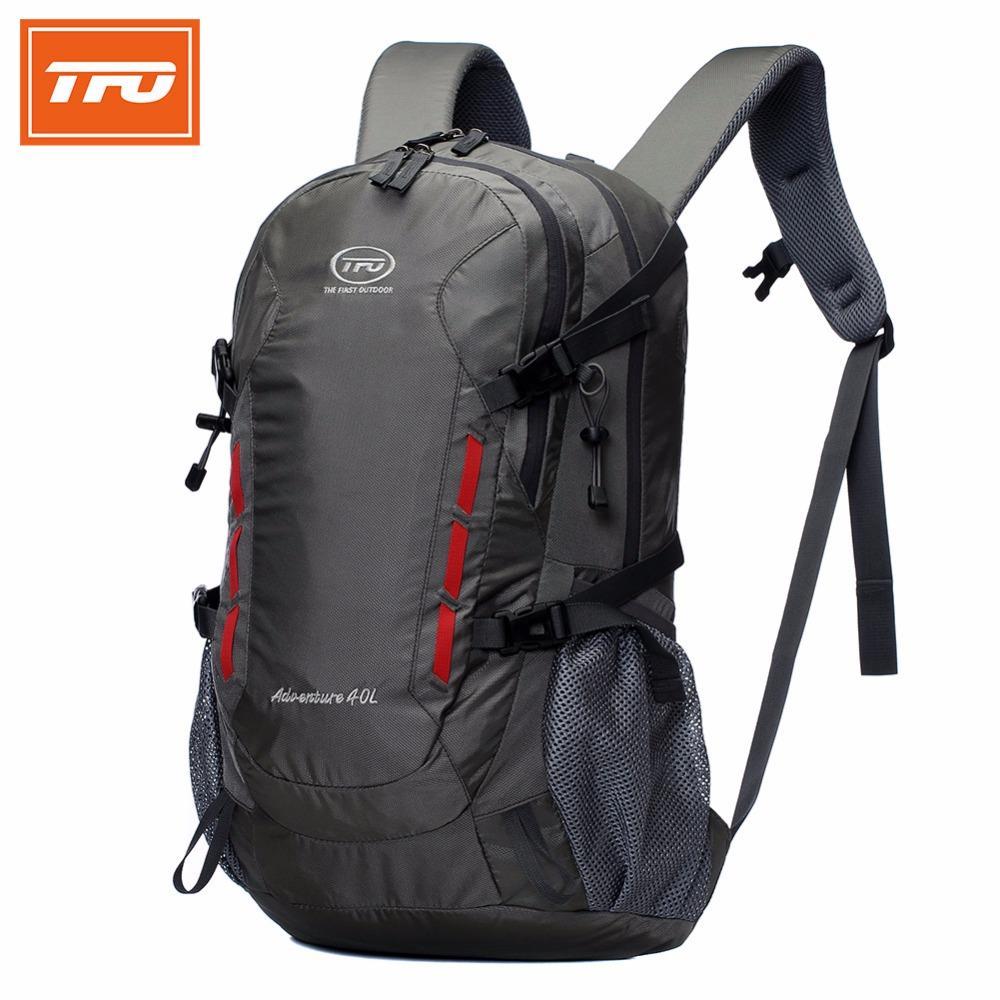 Tfo 40L Waterproof Hiking Backpack Bags Outdoor Backpack Camping Mountain-TFO Official Store-Black Color-Bargain Bait Box
