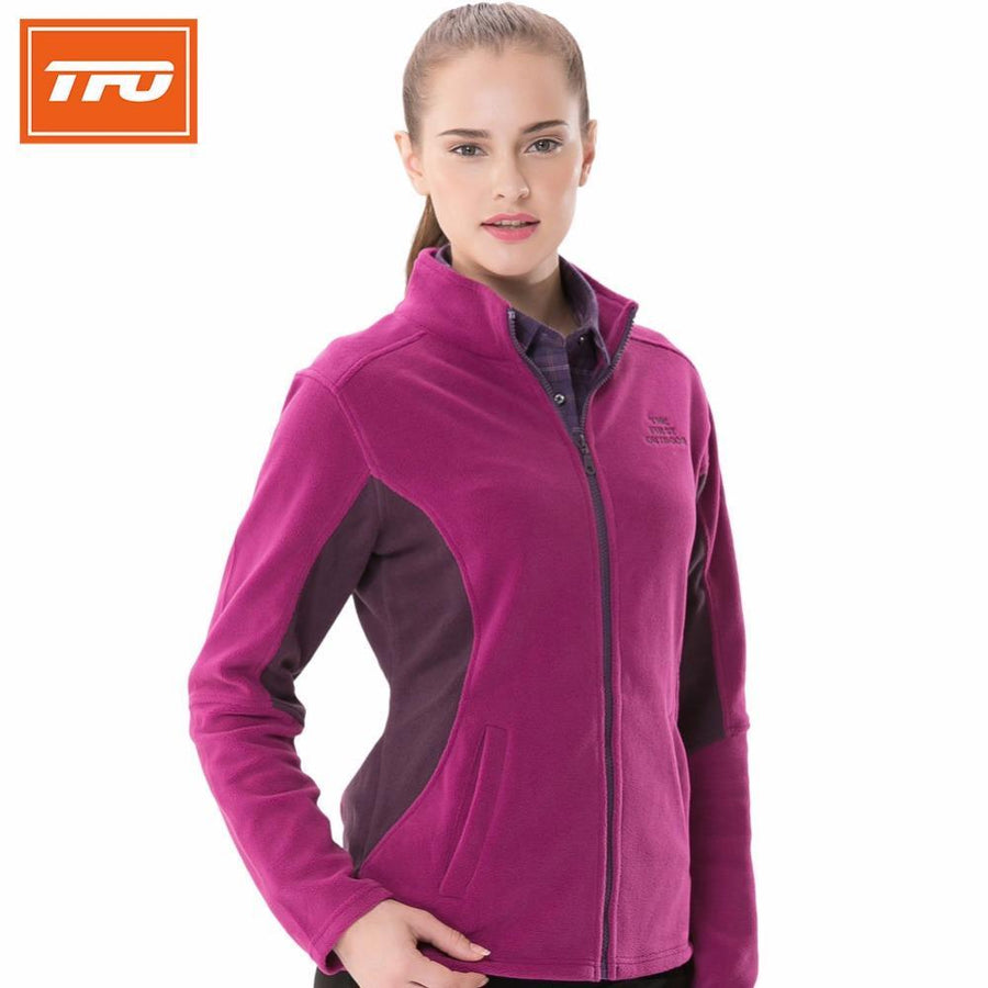 Tfo Hiking Jacket Fleece Women Softshell Thermal Warming Winter Outdoor Climbing-TFO Official Store-Blue-S-Bargain Bait Box