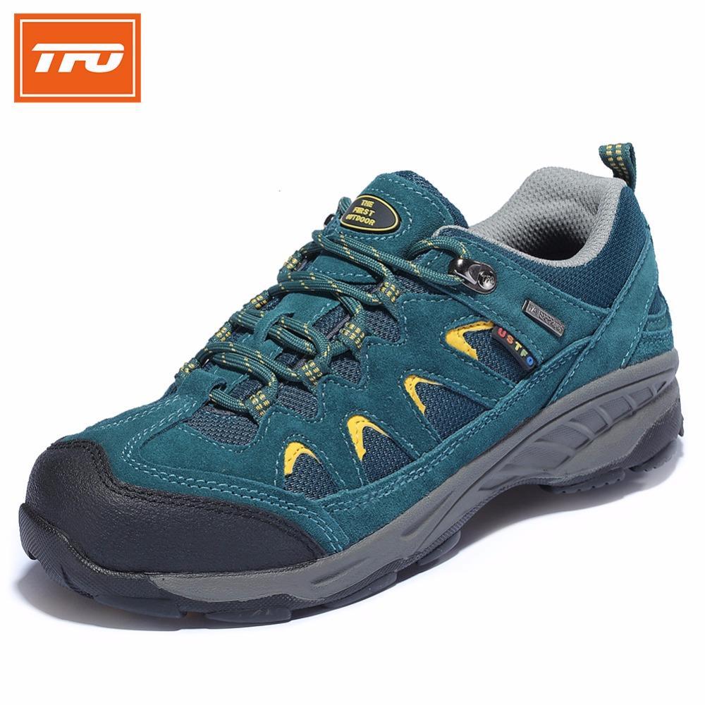 Tfo Women Hiking Shoes Leather Outdoor Anti-Skid Mountain Breathable-TFO Official Store-dark grey-5-Bargain Bait Box