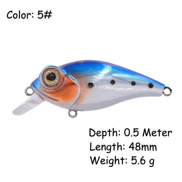 The Time Brand Fishing Lure Ltw45 Small Crankbait Lures With 48Mm/5.6G-The Time Outdoor Franchise Store-Color 5-Bargain Bait Box