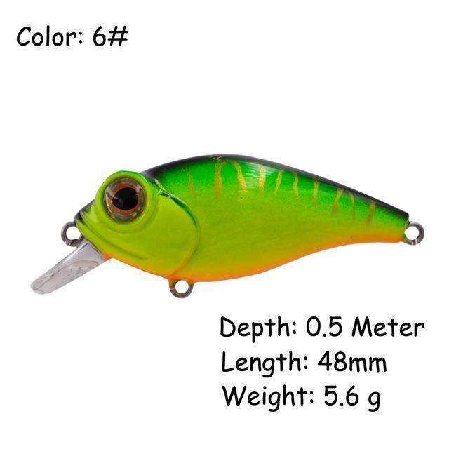 The Time Brand Fishing Lure Ltw45 Small Crankbait Lures With 48Mm/5.6G-The Time Outdoor Franchise Store-Color 6-Bargain Bait Box