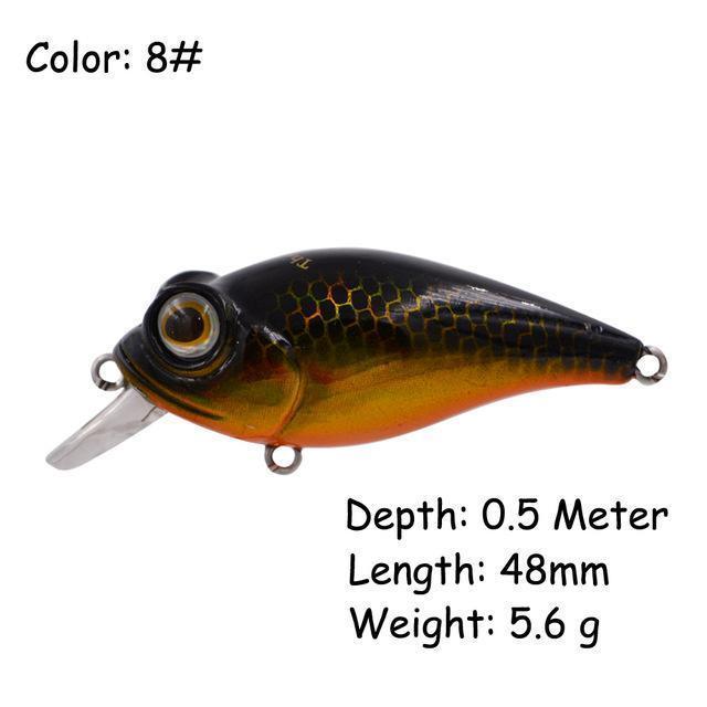 The Time Brand Fishing Lure Ltw45 Small Crankbait Lures With 48Mm/5.6G-The Time Outdoor Franchise Store-Color 8-Bargain Bait Box