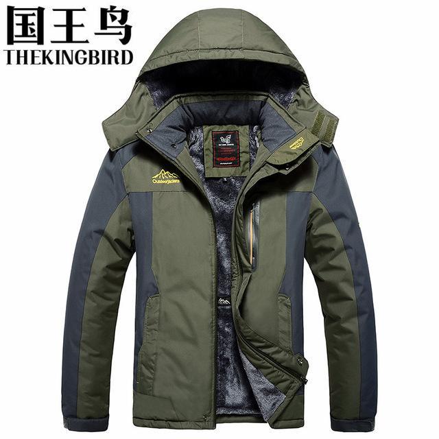 Thekingbird Winter Warm Fleece Jacket Outdoor Polar Sport Softshell Jacket-Shop1756859 Store-Army Green-L-Bargain Bait Box