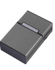 Thin Creative Magnetic Snap Cigarret Case Slim Metal Cigarette Box Aluminum Gift-shopping_spree88 Store-grey-Bargain Bait Box