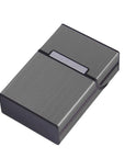 Thin Creative Magnetic Snap Cigarret Case Slim Metal Cigarette Box Aluminum Gift-shopping_spree88 Store-Silver-Bargain Bait Box