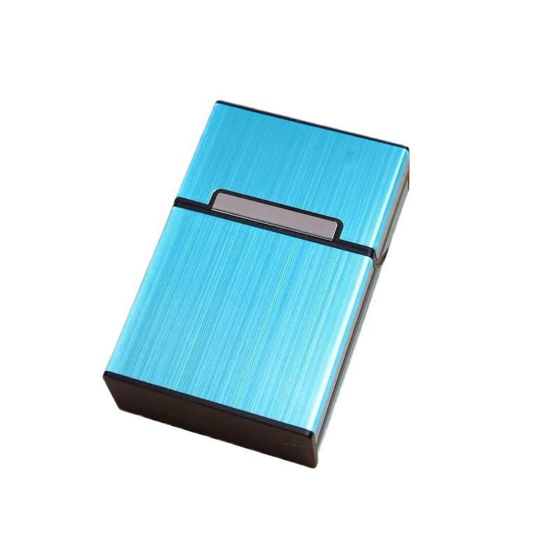 Thin Creative Magnetic Snap Cigarret Case Slim Metal Cigarette Box Aluminum Gift-shopping_spree88 Store-Silver-Bargain Bait Box