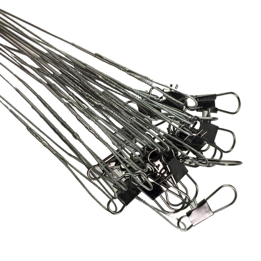 Thkfish 60Pcs 15Cm, 20Cm, 25Cm Fishing Line Steel Wire Leader With Swivel-THKFISH Official Store-Bargain Bait Box
