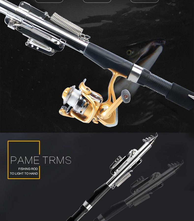Three-Degress Automatic Fishing Rod (Without Reel) Ideal Sea Lake Fishing Pole-Automatic Fishing Rods-ZHANG &#39;s Professional lure trade co., LTD-2.1 m-Bargain Bait Box