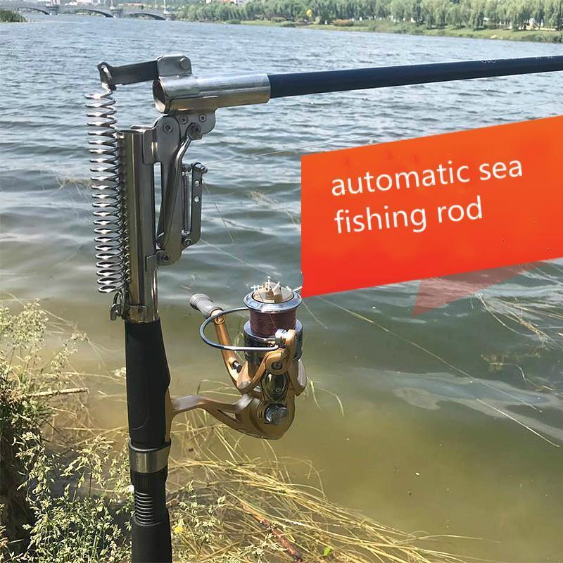Three-Degress Automatic Fishing Rod (Without Reel) Ideal Sea Lake Fishing Pole-Automatic Fishing Rods-ZHANG &#39;s Professional lure trade co., LTD-2.1 m-Bargain Bait Box