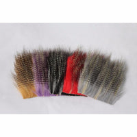Tigofly 5 Pcs 8*8Cm Furabou Craft Fur 5 Barred Colors Fiber Streamer Tail Wing-TIGOFLY Fishing Factory Store-Ginger-Bargain Bait Box
