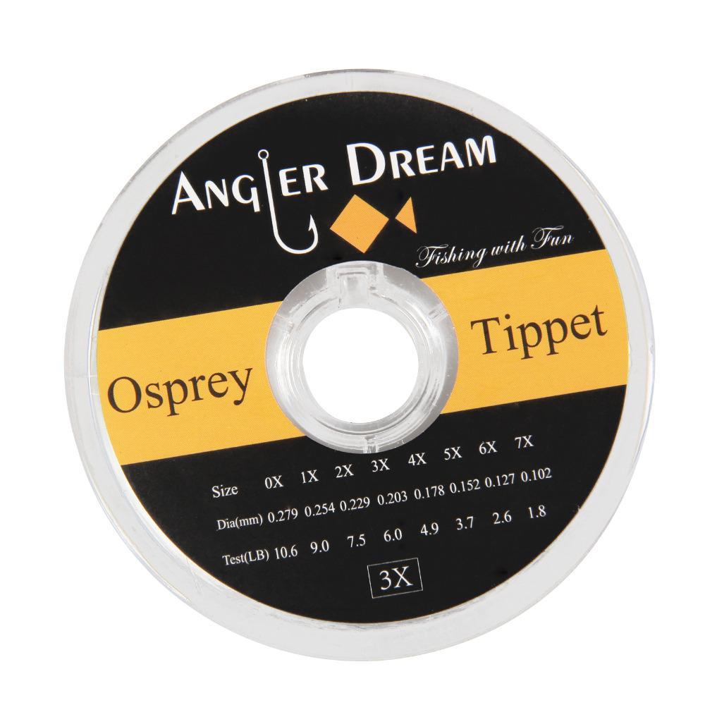 Tippet Fly Line 2 3 4 5 6X Nylon Clear 55Yds/50M Fly Fishing Tippet Line With-AnglerDream Store-Bargain Bait Box