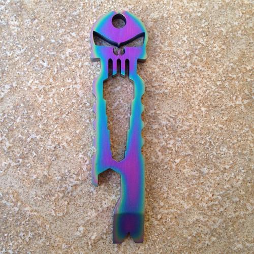 Titanium Bottle Opener Wrench Edc Skulls Multi Tools Outdoor Stainless Steel-NanYou Outdoor Camping Supplies Store-Colorful-Bargain Bait Box