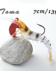 Toma 1Pcs Soft Shrimp Fishing Lures Artificial Shrimp Baits 7G/13G/19G Soft Lure-ToMa Official Store-E-Bargain Bait Box