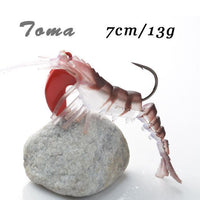 Toma 1Pcs Soft Shrimp Fishing Lures Artificial Shrimp Baits 7G/13G/19G Soft Lure-ToMa Official Store-F-Bargain Bait Box