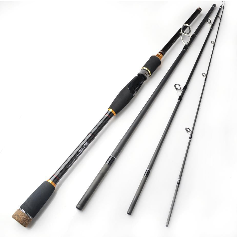 Toma 2.1M 2.4M 2.7M 3.0M 100% Carbon Fiber Rod Spinning Fishing Rods Casting-Spinning Rods-ToMa Official Store-Black-2.1 m-Bargain Bait Box