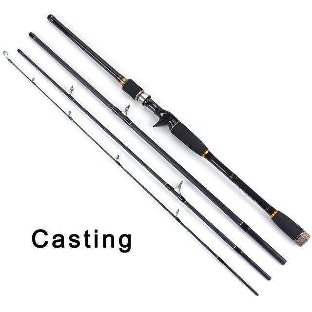 Toma 2.1M 2.4M 2.7M 3.0M 100% Carbon Fiber Rod Spinning Fishing Rods Casting-Spinning Rods-ToMa Official Store-Black-2.1 m-Bargain Bait Box