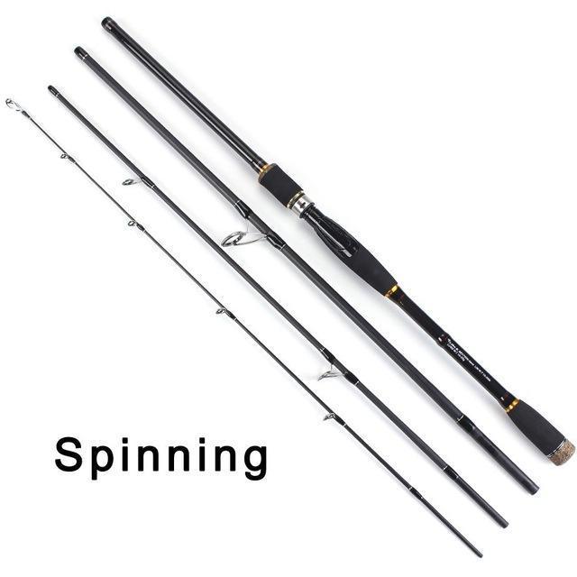 Toma 2.1M 2.4M 2.7M 3.0M 100% Carbon Fiber Rod Spinning Fishing Rods Casting-Spinning Rods-ToMa Official Store-Dark Grey-2.1 m-Bargain Bait Box