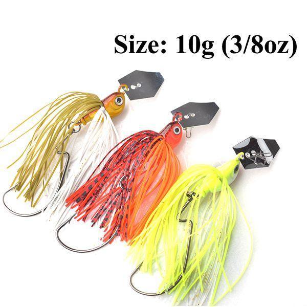 Toma 3Pcs/Lot Cheater Swimbaits Spinner Fishing Lures 7G 10G 14G Finesse Chatter-ToMa Official Store-10g Kit D-Bargain Bait Box
