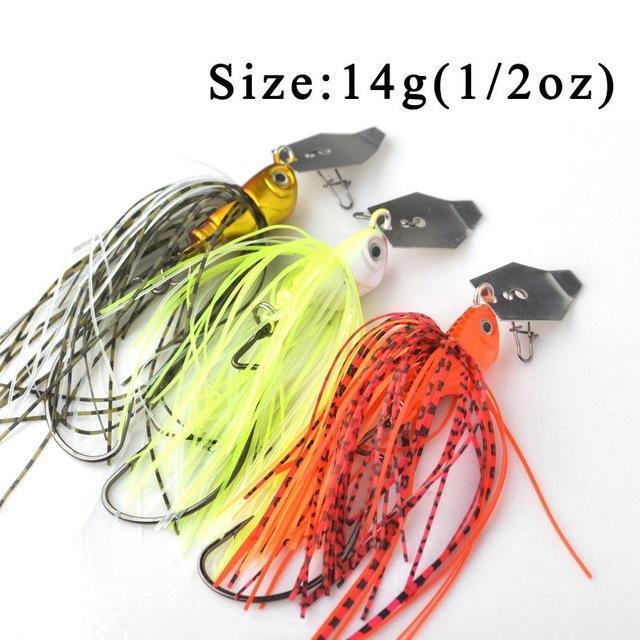 Toma 3Pcs/Lot Cheater Swimbaits Spinner Fishing Lures 7G 10G 14G Finesse Chatter-ToMa Official Store-14g Kit F-Bargain Bait Box