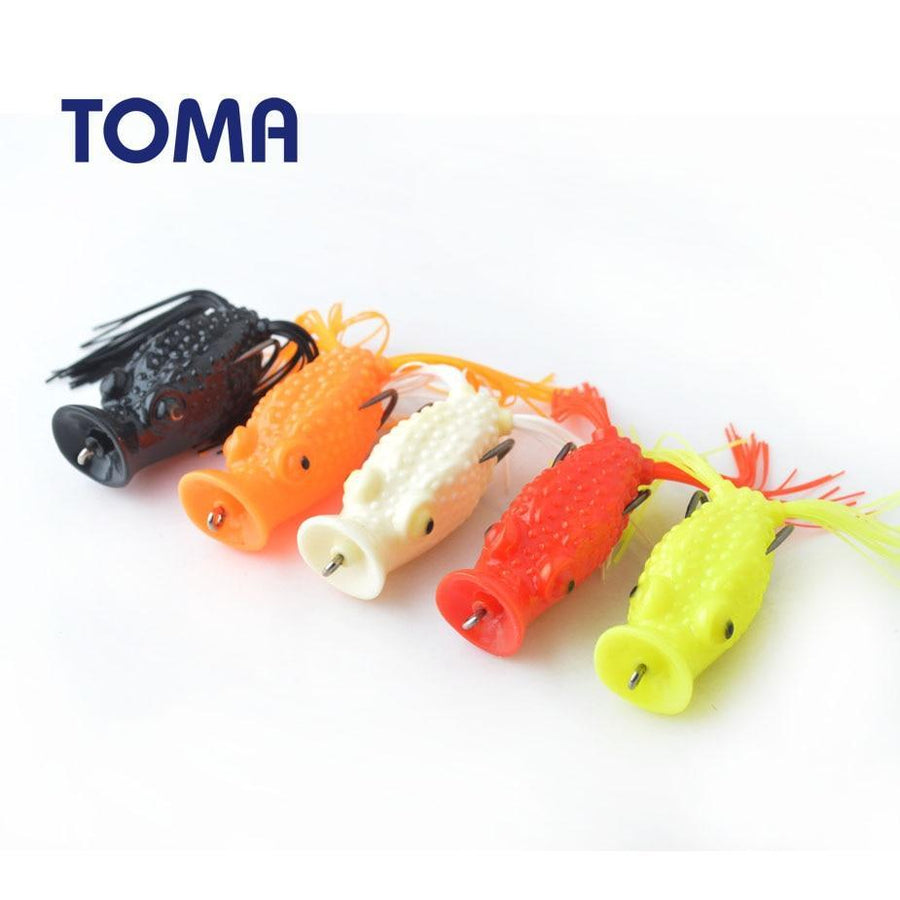 Toma Frog Fishing Lures 60Mm 15G Snakehead Lure Topwater Simulation Toad Frog-Fishing Lures-ToMa Factory Store-white-Bargain Bait Box