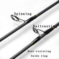 Toma Spinning Baitcasting Fishing Rod Japan Carbon Fiber 1.8M 2 Section 602Ul-Spinning Rods-ToMa Official Store-White-Bargain Bait Box