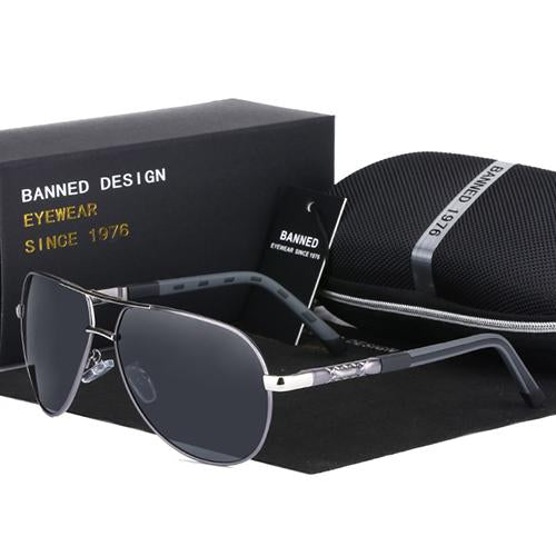 Top Anti Glare Hd Polarized Men'S Aviation Sunglasses Metal Classic Sun Glasses-Polarized Sunglasses-Bargain Bait Box-gun black-Bargain Bait Box
