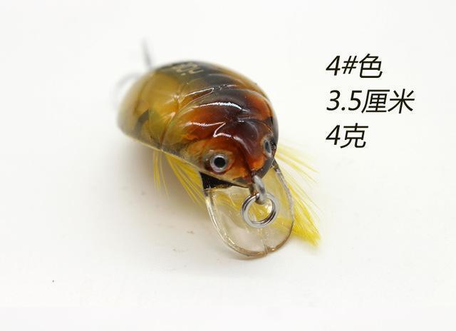 Top Grade Japan Beetle Fishing Lure Crankbait Freshwater Pesca Isca-Zejie Fishing Lure Store-Orange-Bargain Bait Box