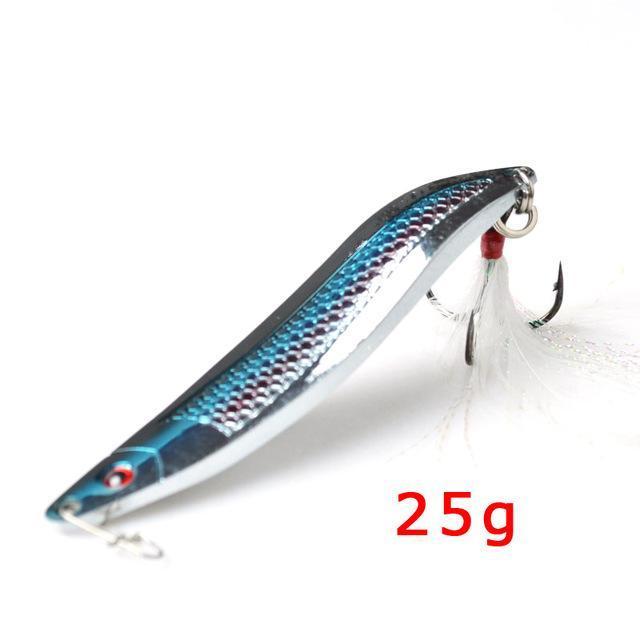 Top-Level 18G 25G Colorful Zinc Spoon Metal Lures Fishing Lures Brand Hard-ToMa Official Store-blue 25g-Bargain Bait Box
