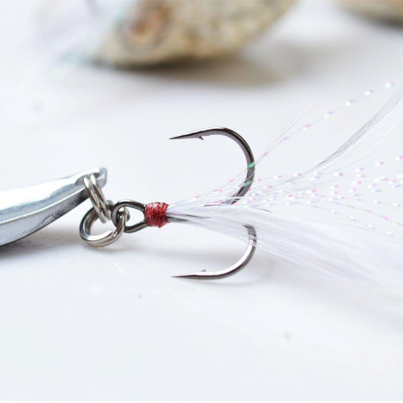 Top-Level 18G 25G Colorful Zinc Spoon Metal Lures Fishing Lures Brand Hard-ToMa Official Store-white 18g-Bargain Bait Box