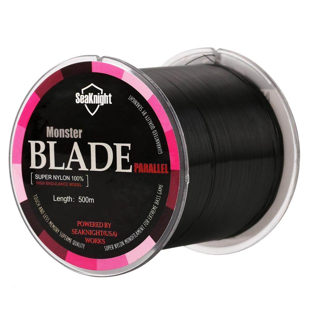 Top Quality Blade Band Nylon Transparent Fishing Line Fishing Tackle 500M Ice-NUNATAK Fishing Store-White-0.4-Bargain Bait Box
