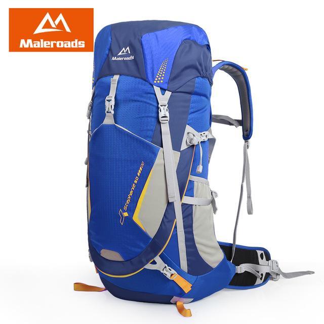 Top Quality Maleroads 50L Camping Hiking Backpack Men Women Travel Backpack-Maleroads Official Store-Blue 50L-Bargain Bait Box