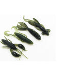 Topind 20Pcs/Lot Soft Baits Fishing Soft Jig Swivel Rubber Worms Soft Shrimp-Craws-Bargain Bait Box-58mm-Bargain Bait Box