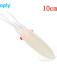 Toply Glow Soft Fishing Lure Squid Octopus Skirts Lure Tackle Fluke Jigs-Hiker Store-Red-Bargain Bait Box
